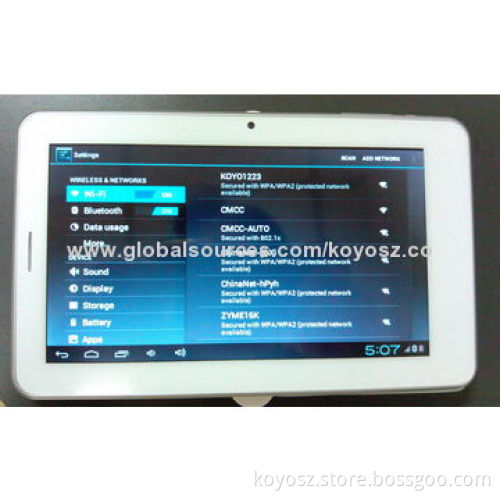 3G/4G Tablet PC, A13 Solution, Capacitive, GSM with 2G Phone Calling, SIM Card/Wi-Fi/GPS/Camera
